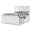 FOA Ender 6pc White Wood Bedroom Set - Queen+2 Nightstands+Chest+Dresser+Mirror