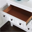 FOA Ender 5pc White Wood Bedroom Set - Full + 2 Nightstands + Dresser + Mirror