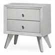 FOA Vrone 5pc Wood White Bedroom Set - Cal King+2 Nightstands+Dresser+Mirror