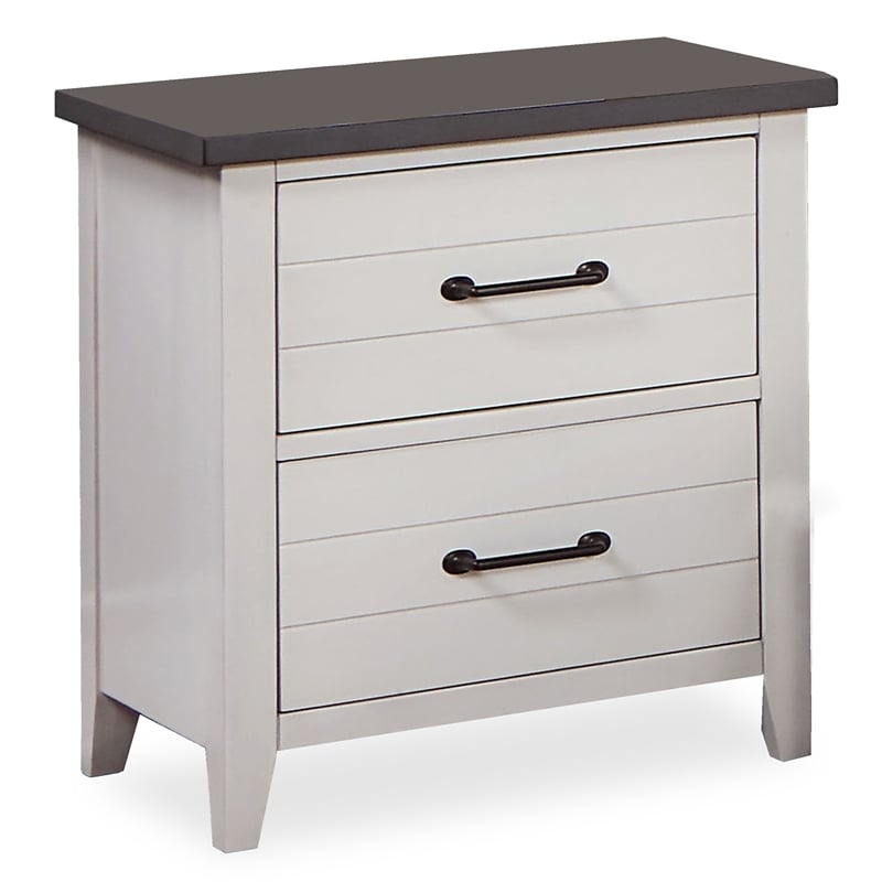 Furniture of America Acres 3pc Wood White Bedroom Set - Full + 2 Nightstands