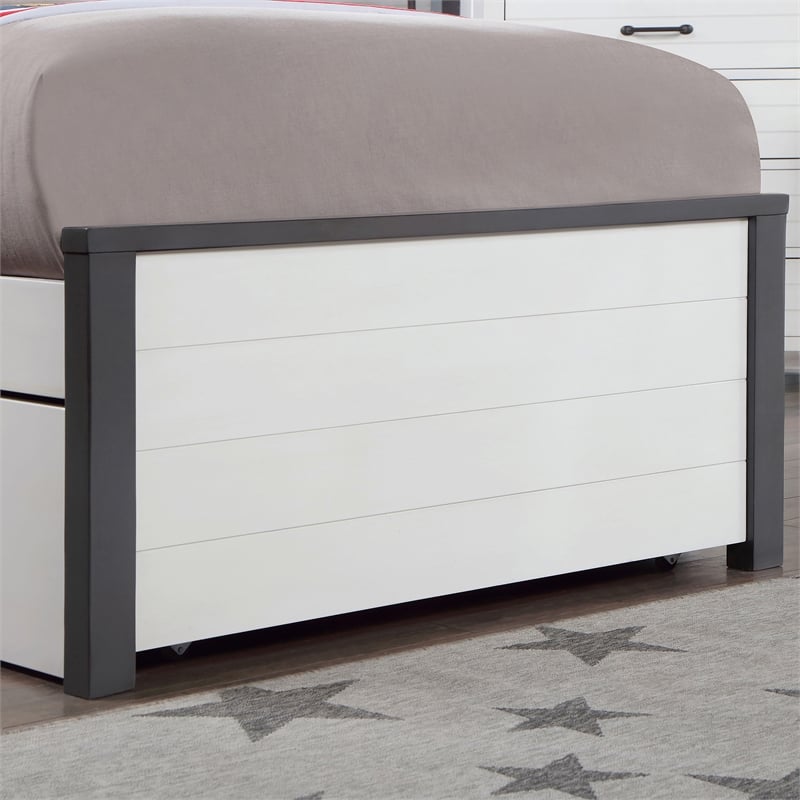 Furniture of America Acres 3pc Wood White Bedroom Set - Full + 2 Nightstands