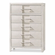 Furniture of America Vela Transitional Wood 5-Drawer Chest in White