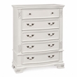 Furniture of America Vela Transitional Wood 5-Drawer Chest in White