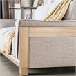 Furniture of America Hart Fabric Upholstered 2-Piece Sofa Set in Light Brown