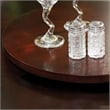 Furniture of America Gine Transitional Wood Round Lazy Susan in Cherry
