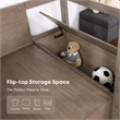 Furniture of America Banty Wood Twin Over Workstation Loft Bed in Gray