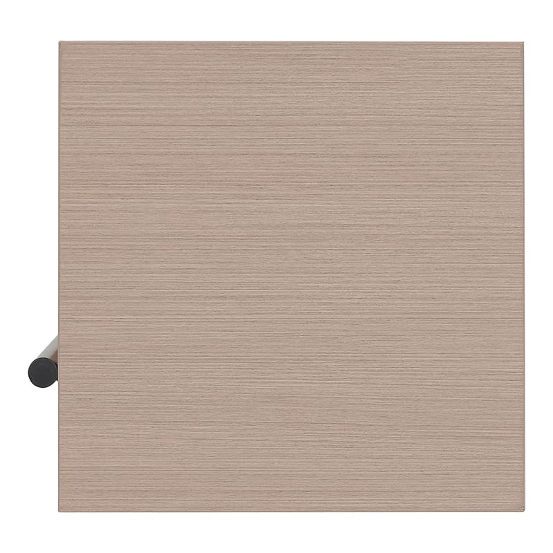Furniture of America Cirion Modern Wood 5-Shelf Corner Bookcase in Blush Pink