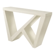 Furniture of America Ollev Wood W-Shaped Legs Console Table in Cream Weave