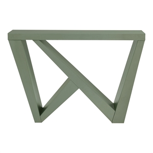 Furniture of America Ollev Wood W-Shaped Legs Console Table in Sage Green