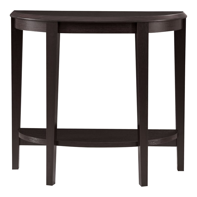 Furniture of America Eski Wood Console Table with Bottom Shelf in Red Cocoa