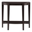 Furniture of America Eski Wood Console Table with Bottom Shelf in Red Cocoa