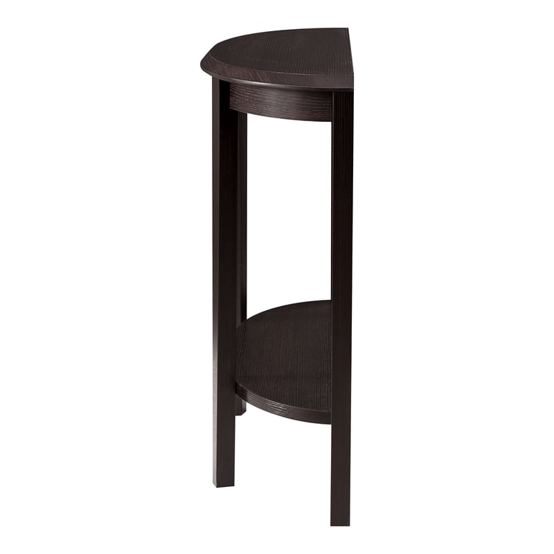 Furniture of America Eski Wood Console Table with Bottom Shelf in Red Cocoa