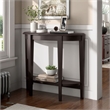 Furniture of America Eski Wood Console Table with Bottom Shelf in Red Cocoa