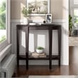 Furniture of America Eski Wood Console Table with Bottom Shelf in Red Cocoa