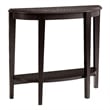 Furniture of America Eski Wood Console Table with Bottom Shelf in Red Cocoa