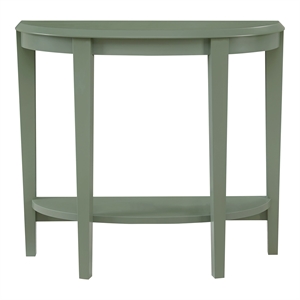 Furniture of America Eski Wood Console Table with Bottom Shelf in Sage Green