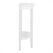 Furniture of America Eski Wood Console Table with Bottom Shelf in White