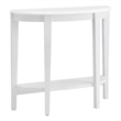 Furniture of America Eski Wood Console Table with Bottom Shelf in White