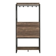 Furniture of America Viven Wood Multi-Storage Baker's Rack in Oak