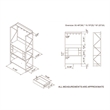 Furniture of America Viven Wood Multi-Storage Baker's Rack in Oak