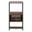 Furniture of America Viven Wood Multi-Storage Baker's Rack in Oak