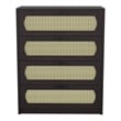 Furniture of America Oscule Transitional Wood 4-Drawer Chest in Espresso