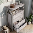 Furniture of America Ramas Farmhouse Wood 4-Drawer Chest in White
