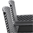 Furniture of America Azur Rattan 2-Piece Loveseat and Trash Can Set in Black