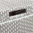 Furniture of America Azur Rattan 2-Piece Loveseat and Trash Can Set in Gray