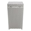 Furniture of America Azur Rattan 2-Piece Loveseat and Trash Can Set in Gray