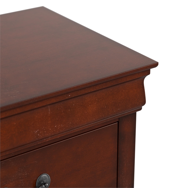 Furniture of America Toni Transitional Wood 2-Drawer Nightstand in Cherry