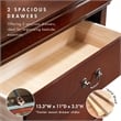 Furniture of America Toni Transitional Wood 2-Drawer Nightstand in Cherry