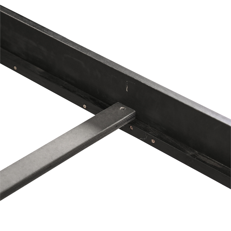 Furniture of America Toni Transitional Solid Wood Panel Twin Bed in Black