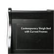 Furniture of America Toni Transitional Solid Wood Panel Full Bed in Black