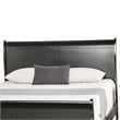 Furniture of America Toni Transitional Solid Wood Panel King Bed in Black