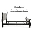 Furniture of America Toni Transitional Solid Wood Panel King Bed in Black