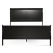 Furniture of America Toni Transitional Solid Wood Panel King Bed in Black