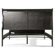Furniture of America Toni Transitional Solid Wood Panel King Bed in Black