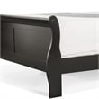 Furniture of America Toni Transitional Solid Wood Panel King Bed in Black