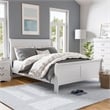 Furniture of America Toni Transitional Solid Wood Panel King Bed in White