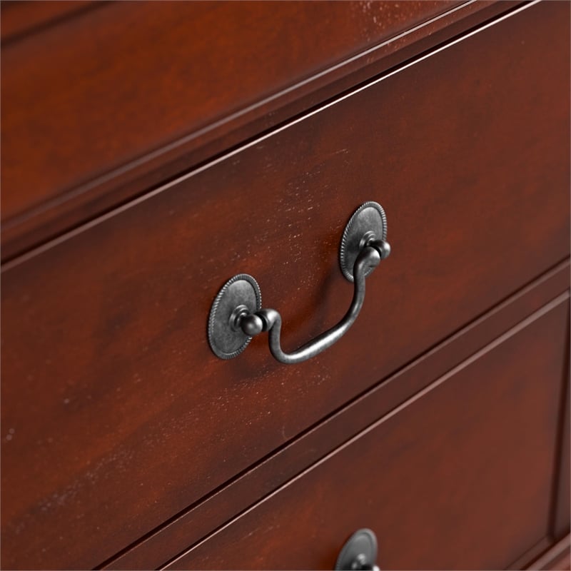 Furniture of America Toni Transitional Solid Wood 5-Drawer Chest in Cherry