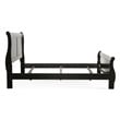 Furniture of America Toni Transitional Solid Wood Panel Queen Bed in Black