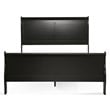 Furniture of America Toni Transitional Solid Wood Panel Queen Bed in Black