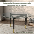 Furniture of America Ponte Solid Wood Coffee Table Base Legs in Black
