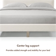 Furniture of America Lila Boucle Fabric Mattress Ready Queen Bed in White