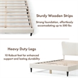 Furniture of America Lila Boucle Fabric Mattress Ready Queen Bed in White
