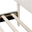 Furniture of America Lila Boucle Fabric Mattress Ready Queen Bed in White