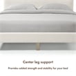 Furniture of America Lila Boucle Fabric Mattress Ready Queen Bed in White