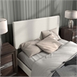 Furniture of America Lila Boucle Fabric Mattress Ready Queen Bed in White