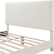 Furniture of America Lila Boucle Fabric Mattress Ready Queen Bed in White